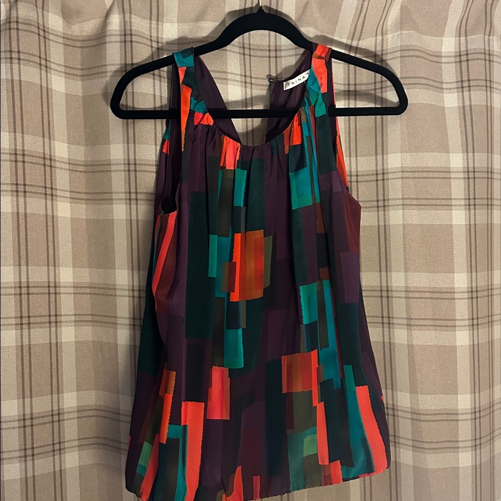 Silk Trina Turk Tank